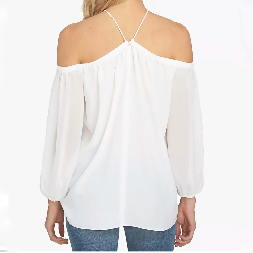 Off-The-Shoulder Halter Neck Blouse Vince Camino Size M